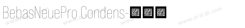 BebasNeuePro Condens字体转换
